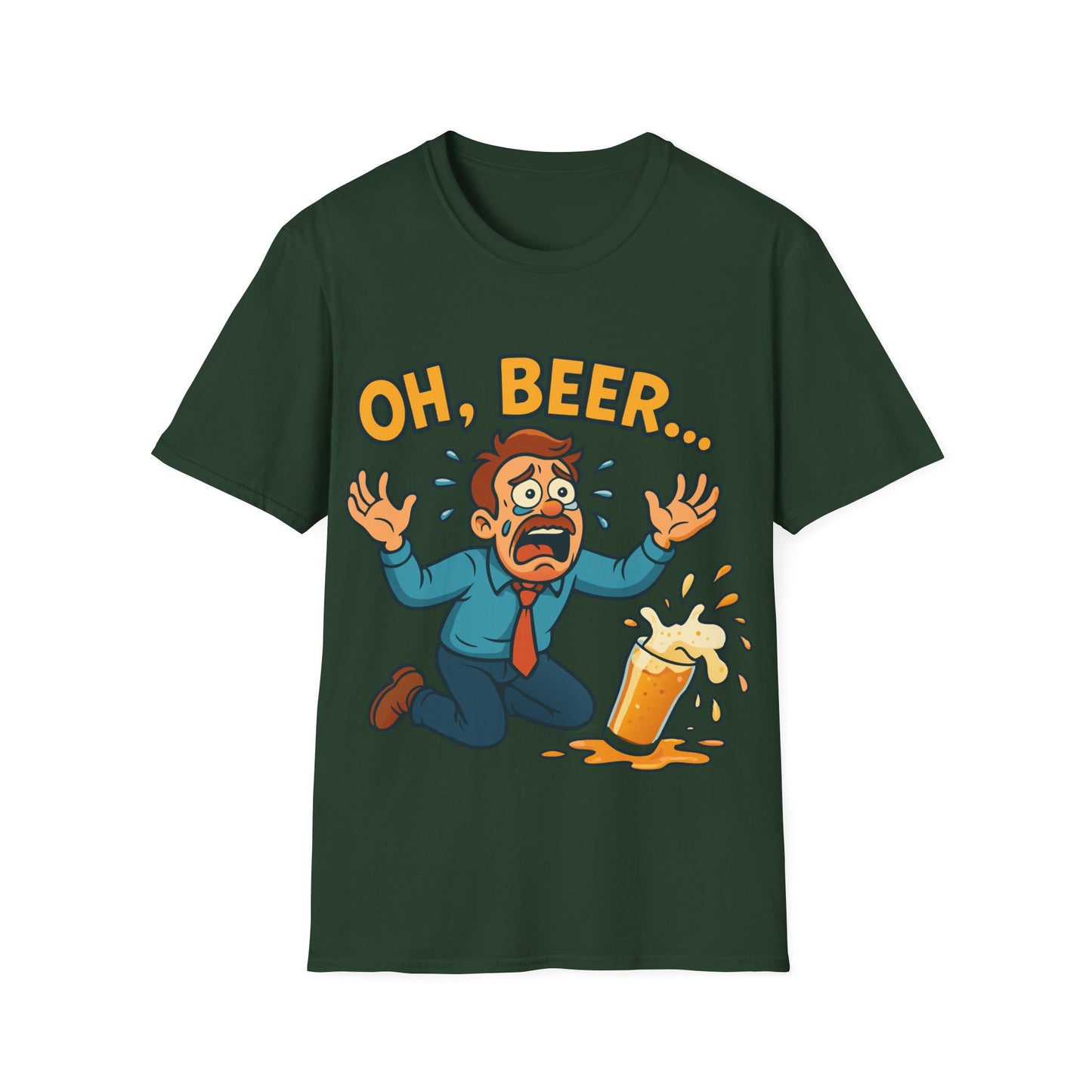 Unisex Softstyle T-Shirt - "Oh, beer..."