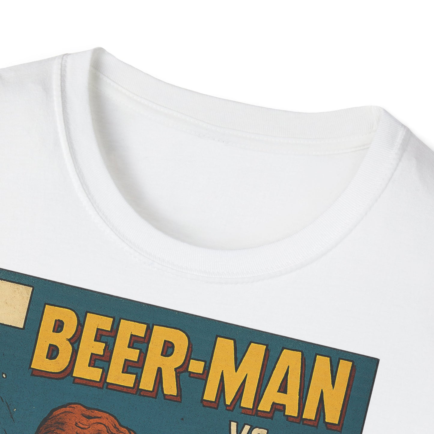 Unisex Softstyle T-Shirt - Beer-Man vs. Hangover Man Cover Style
