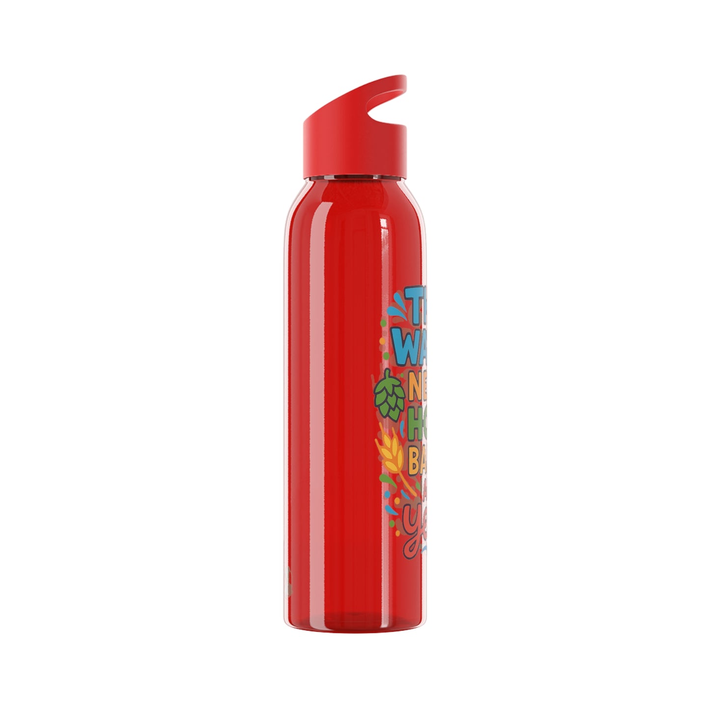 Waterfles voor bierliefhebbers (doorzichtig)