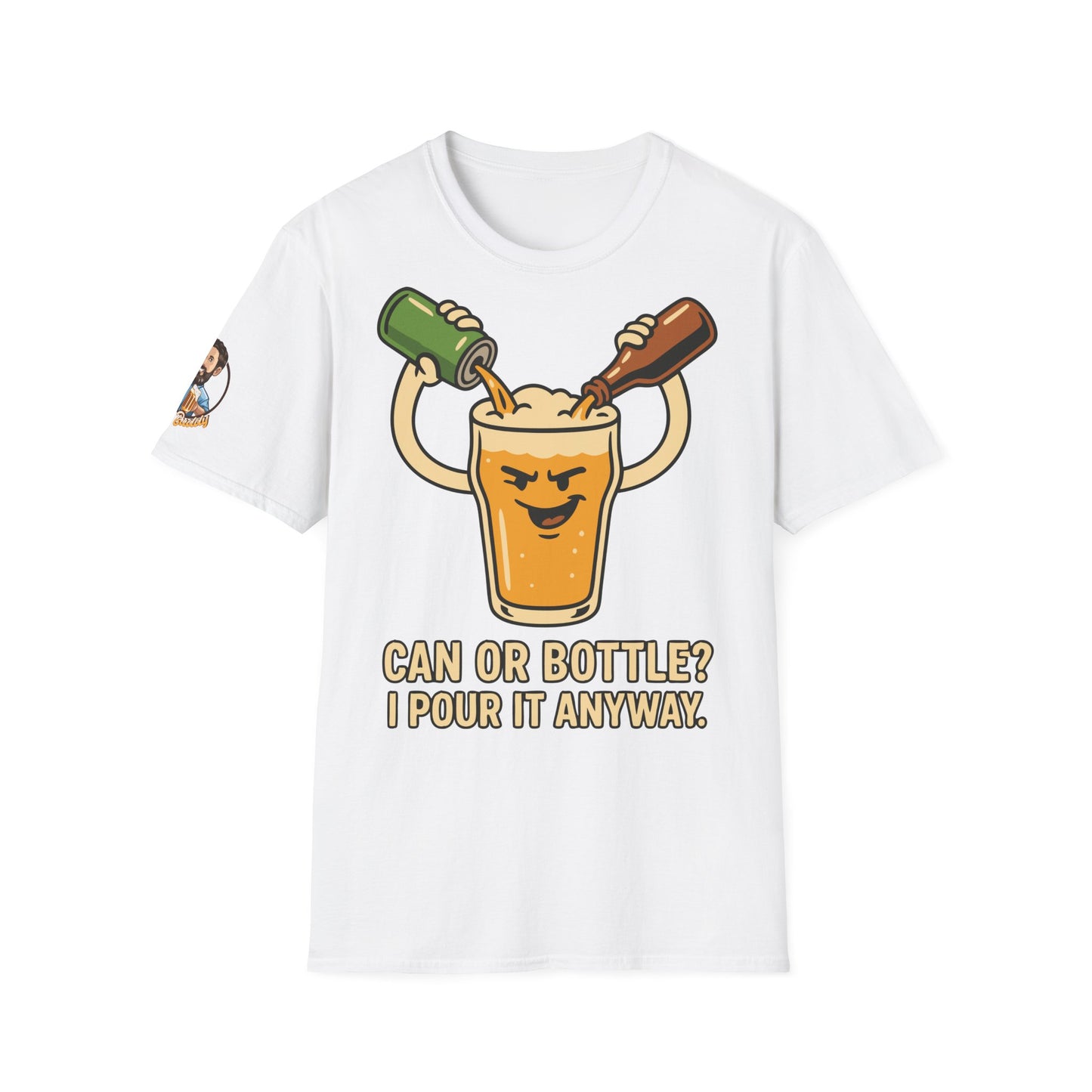 Unisex Soft-Style T-Shirt - Bottle or Can?