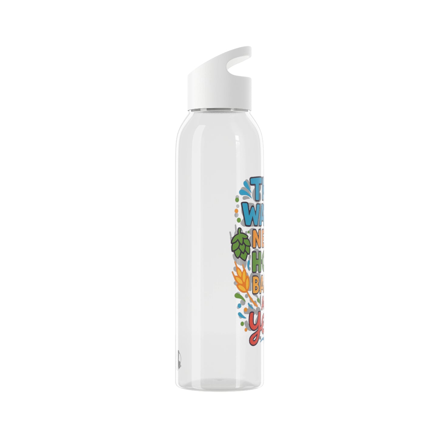 Waterfles voor bierliefhebbers (doorzichtig)