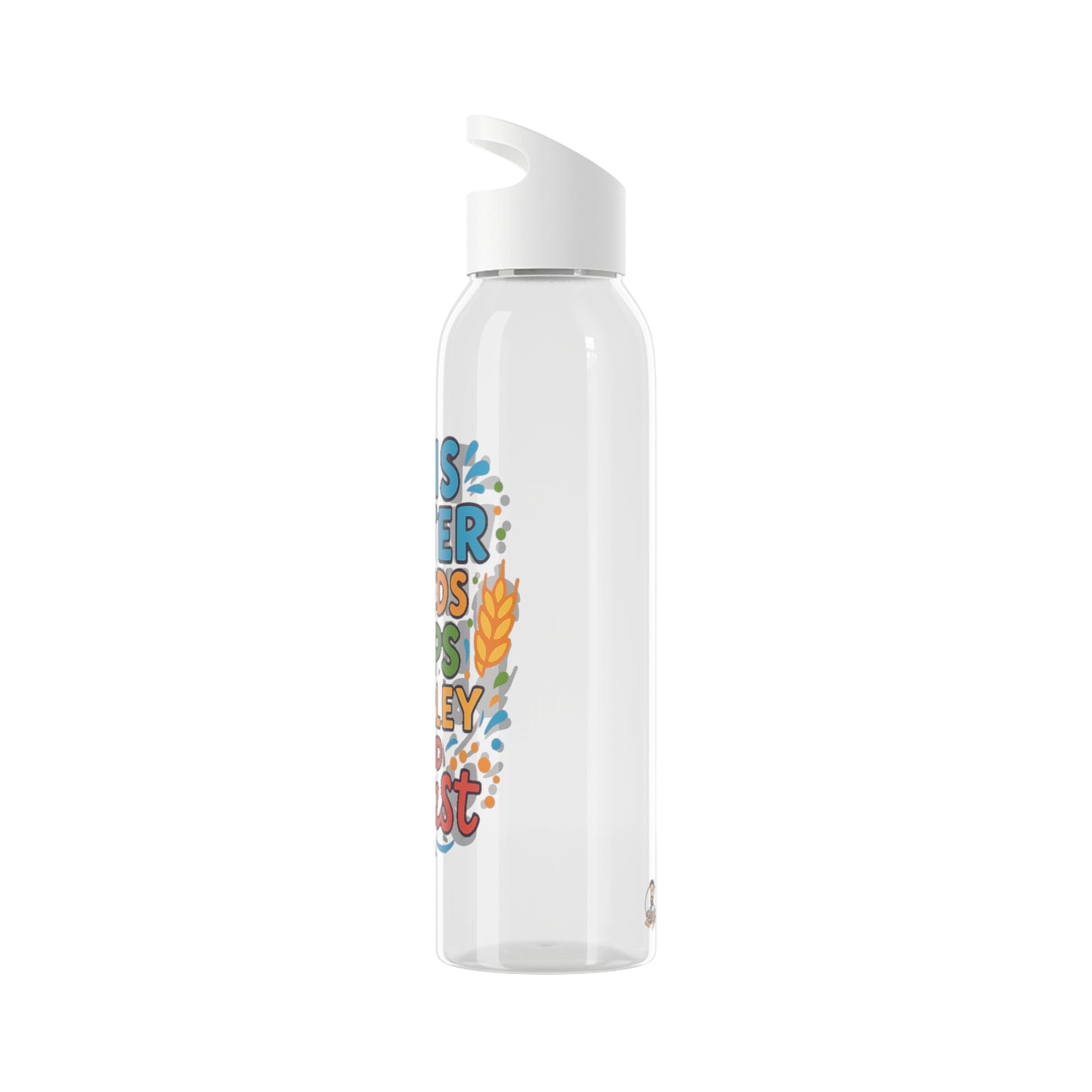 Waterfles voor bierliefhebbers (doorzichtig)