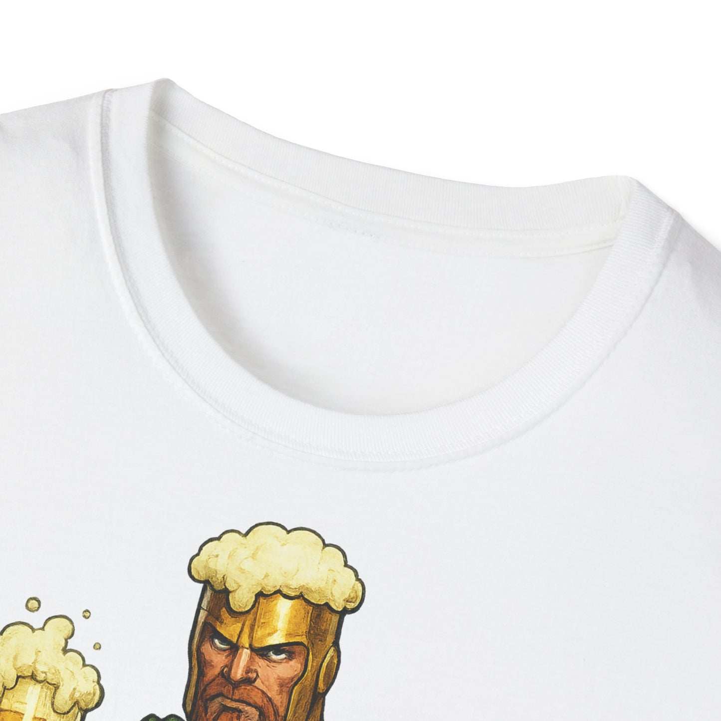 Unisex Softstyle T-Shirt - Beer-Man Superhero