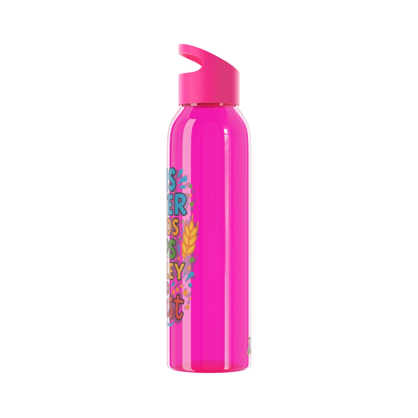 Waterfles voor bierliefhebbers (doorzichtig)