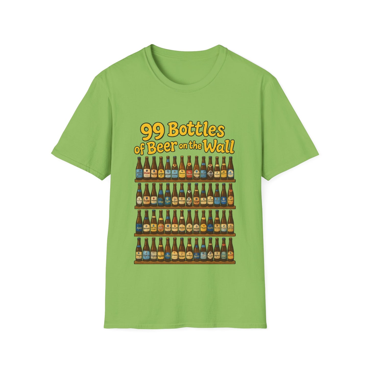 Unisex Soft-style T-Shirt - "99 bottles of beer on the wall"