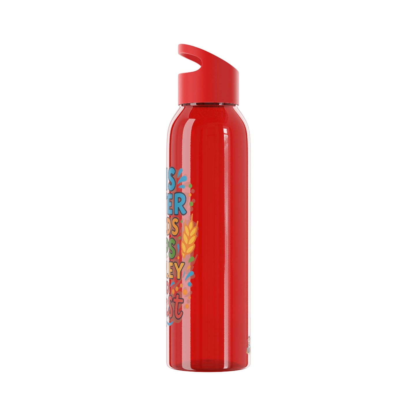 Waterfles voor bierliefhebbers (doorzichtig)