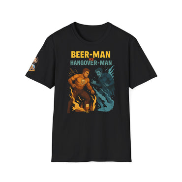 Unisex Softstyle T-Shirt - Beer-Man vs Hangover Man