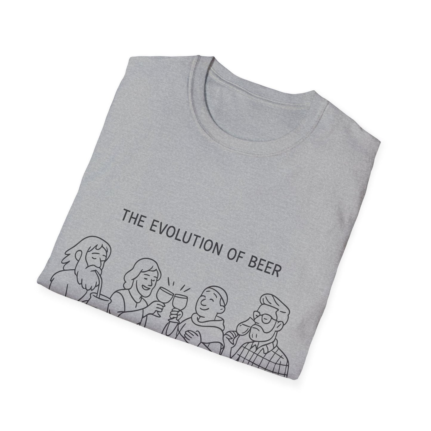 Unisex Softstyle T-Shirt - The evolution of beer