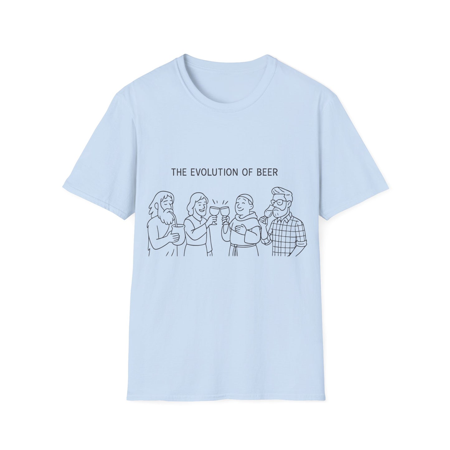 Unisex Softstyle T-Shirt - The evolution of beer