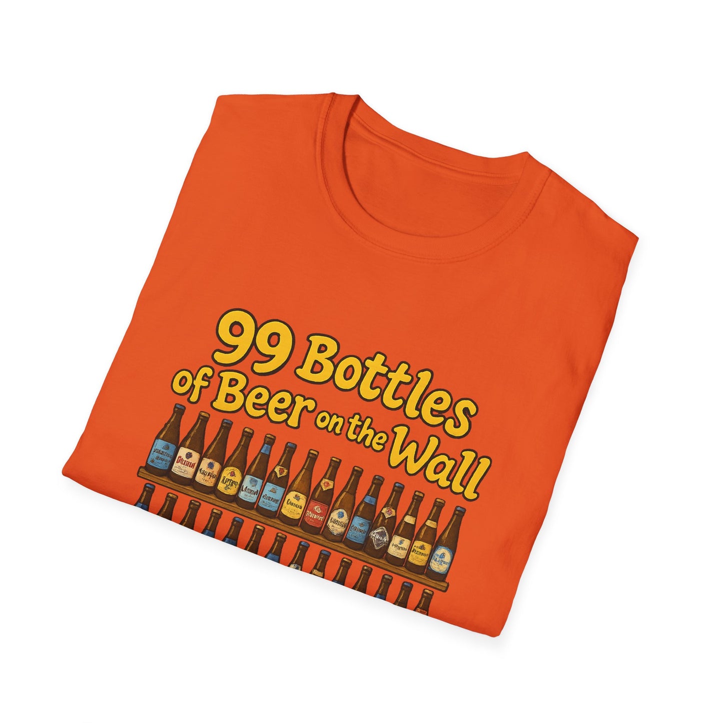 Unisex Soft-style T-Shirt - "99 bottles of beer on the wall"