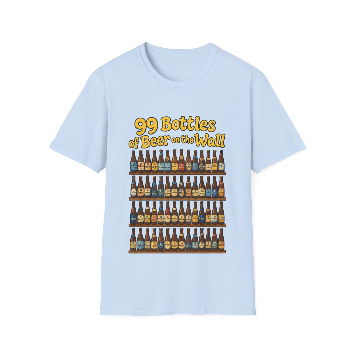 Unisex Soft-style T-Shirt - "99 bottles of beer on the wall"