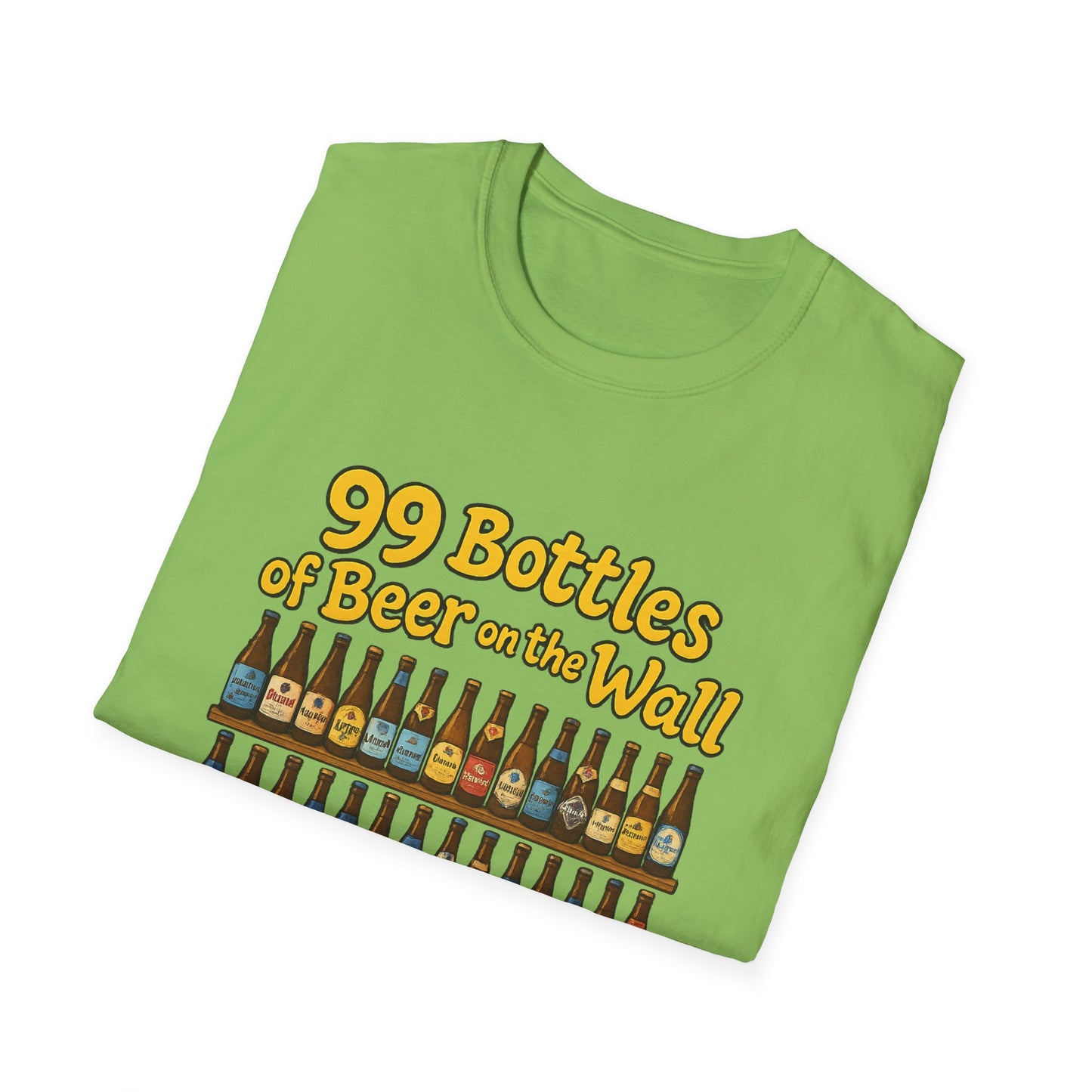 Unisex Soft-style T-Shirt - "99 bottles of beer on the wall"