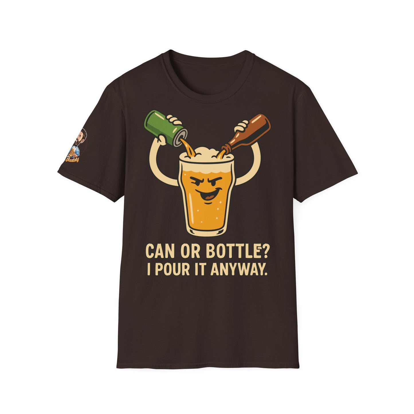 Unisex Soft-Style T-Shirt - Bottle or Can?