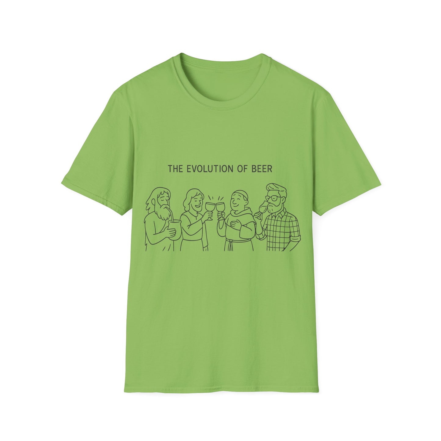 Unisex Softstyle T-Shirt - The evolution of beer