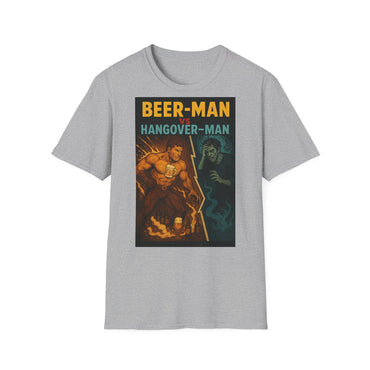 Unisex Softstyle T-Shirt - Beer-Man vs Hang-Over Man
