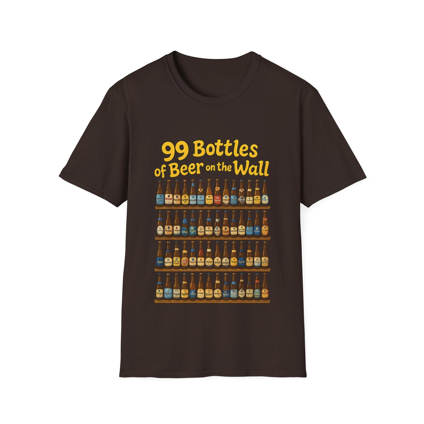 Unisex Soft-style T-Shirt - "99 bottles of beer on the wall"