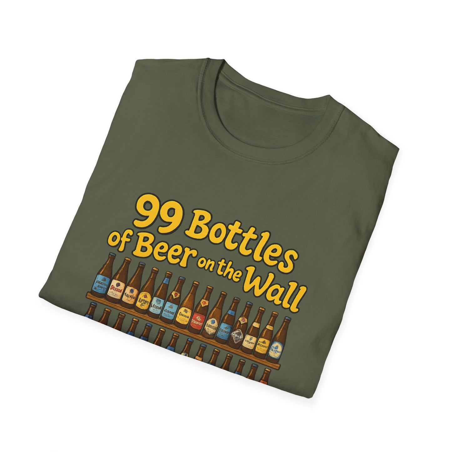Unisex Soft-style T-Shirt - "99 bottles of beer on the wall"