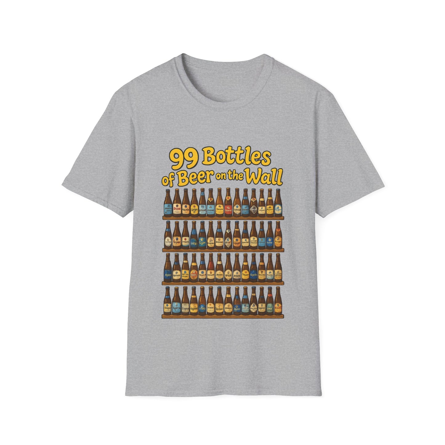 Unisex Soft-style T-Shirt - "99 bottles of beer on the wall"