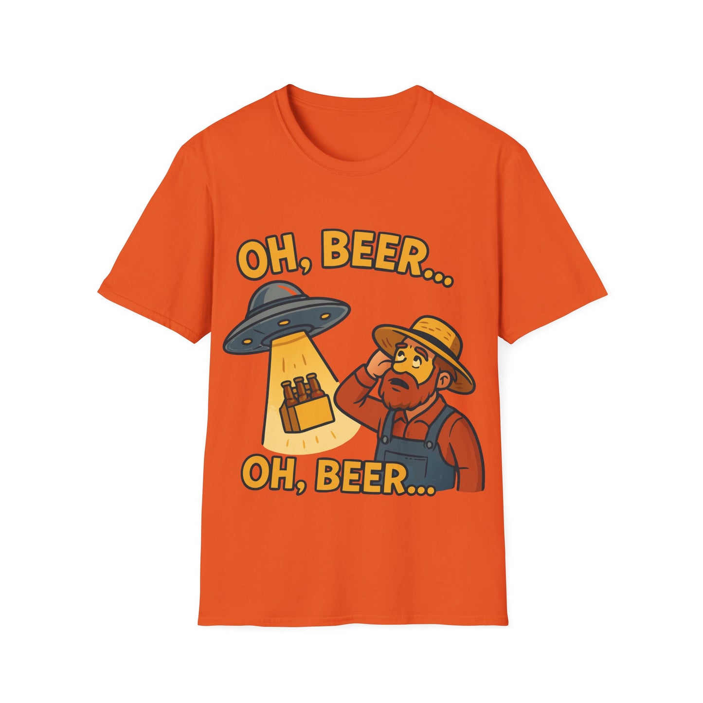 Unisex soft-style T-Shirt - "Oh, Beer... Oh beer..."