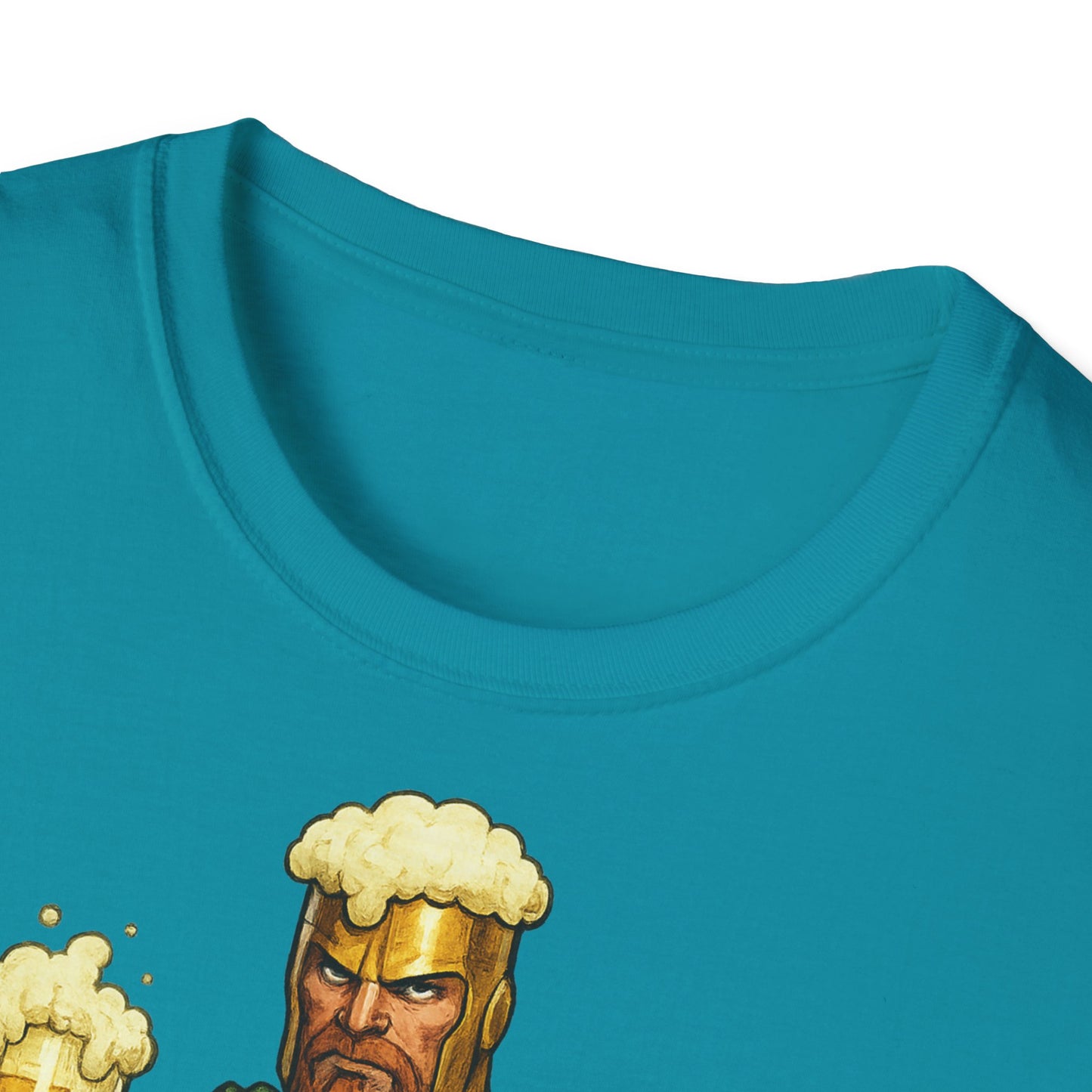 Unisex Softstyle T-Shirt - Beer-Man Superhero