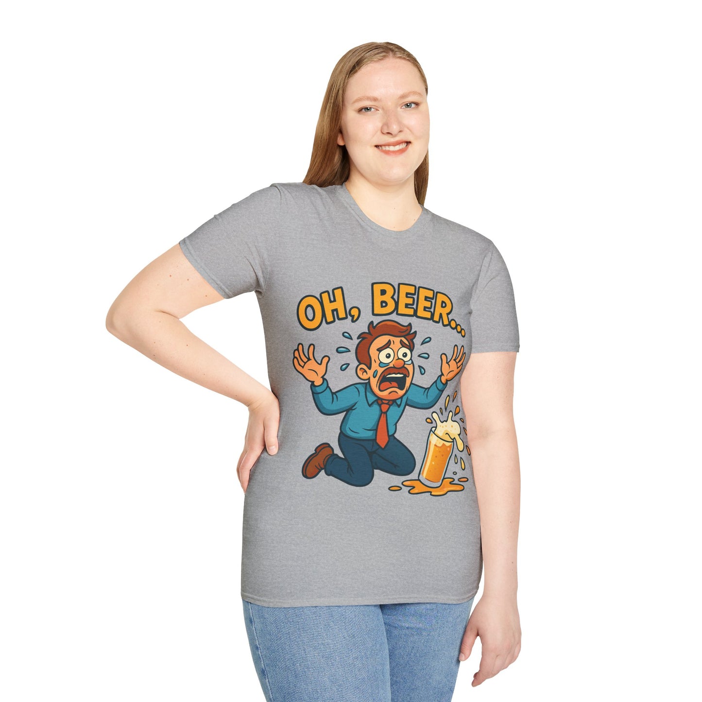 Unisex Softstyle T-Shirt - "Oh, beer..."
