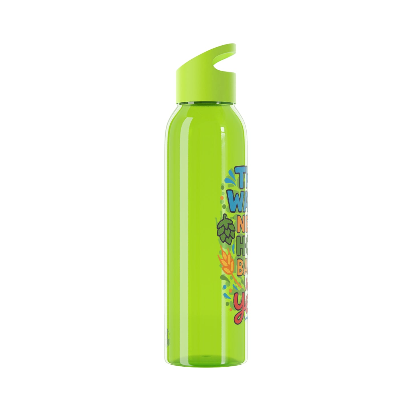 Waterfles voor bierliefhebbers (doorzichtig)