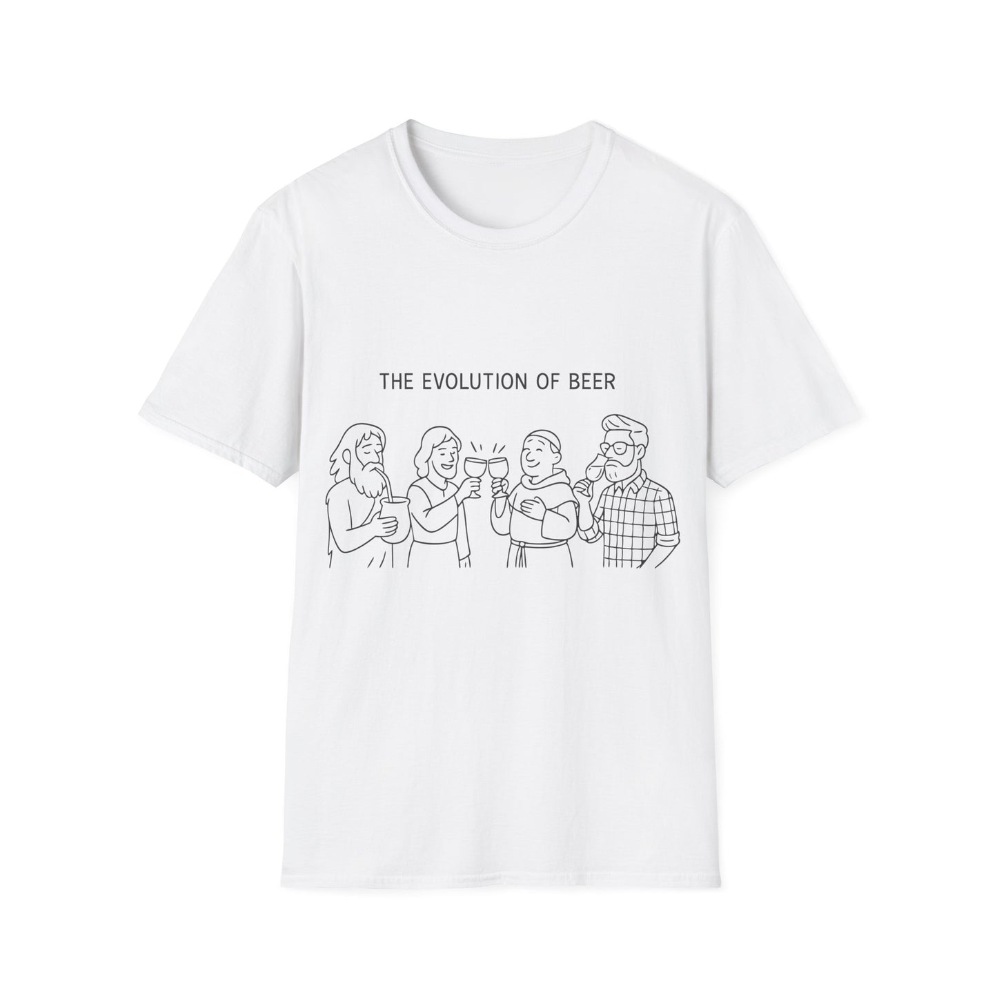 Unisex Softstyle T-Shirt - The evolution of beer