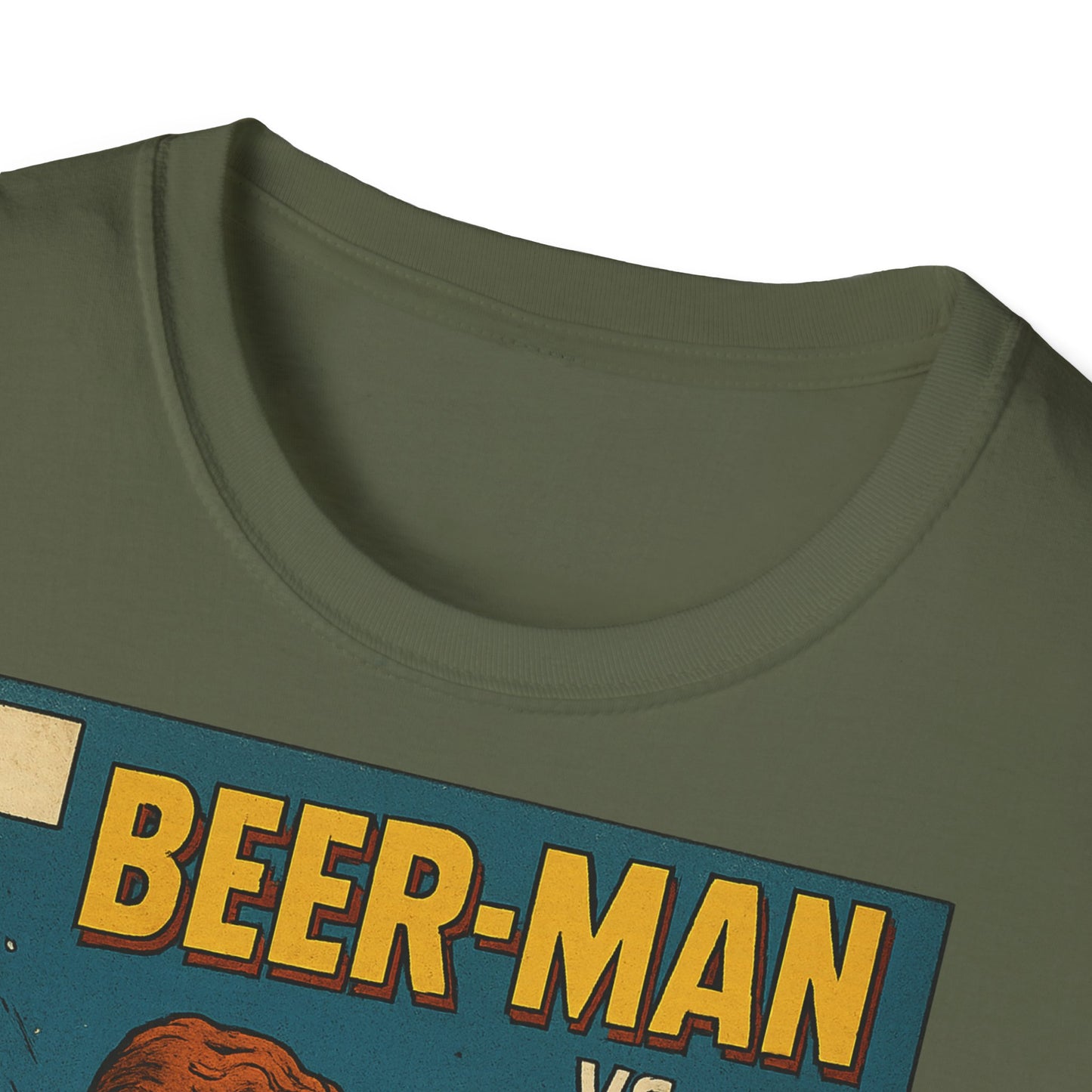 Unisex Softstyle T-Shirt - Beer-Man vs. Hangover Man Cover Style