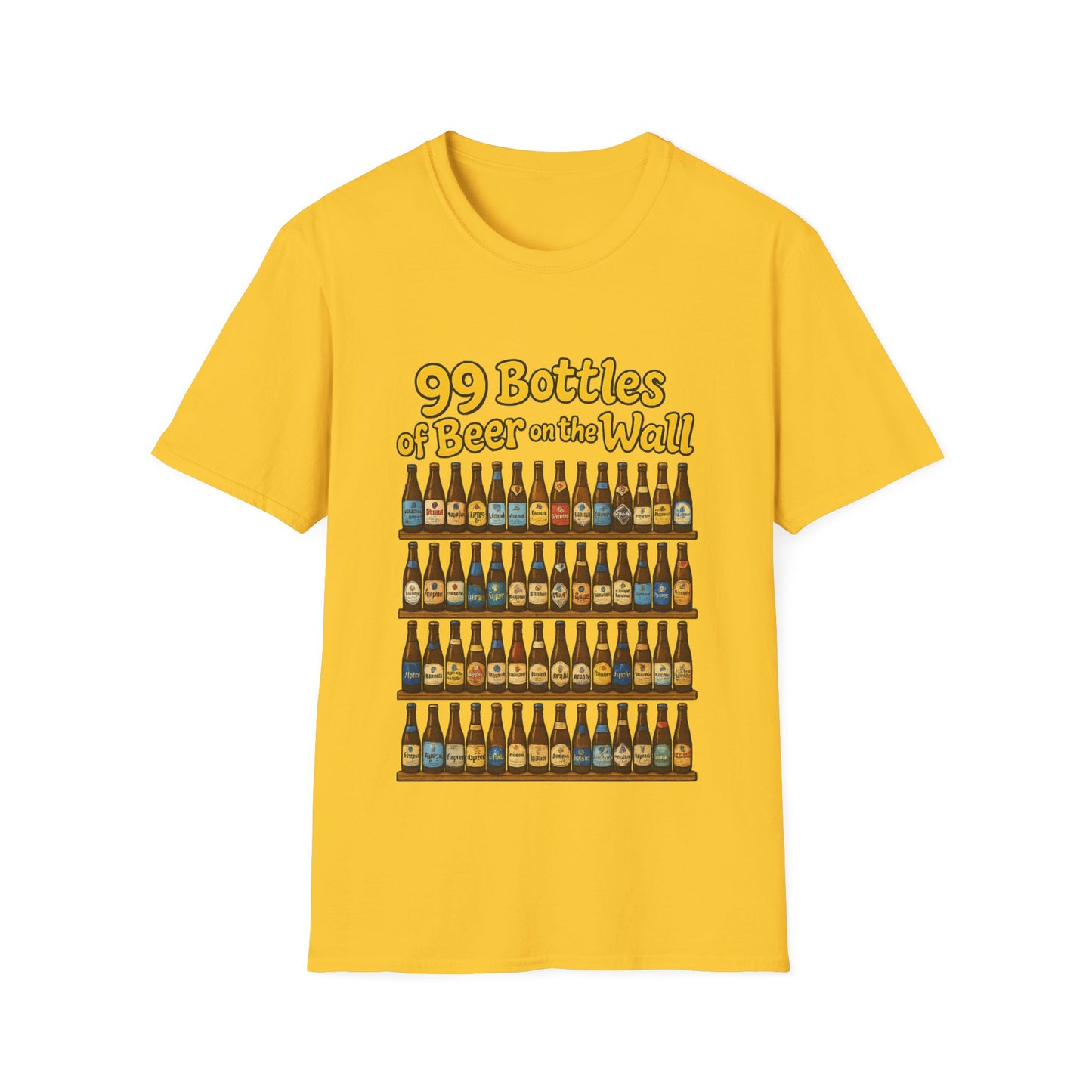 Unisex Soft-style T-Shirt - "99 bottles of beer on the wall"