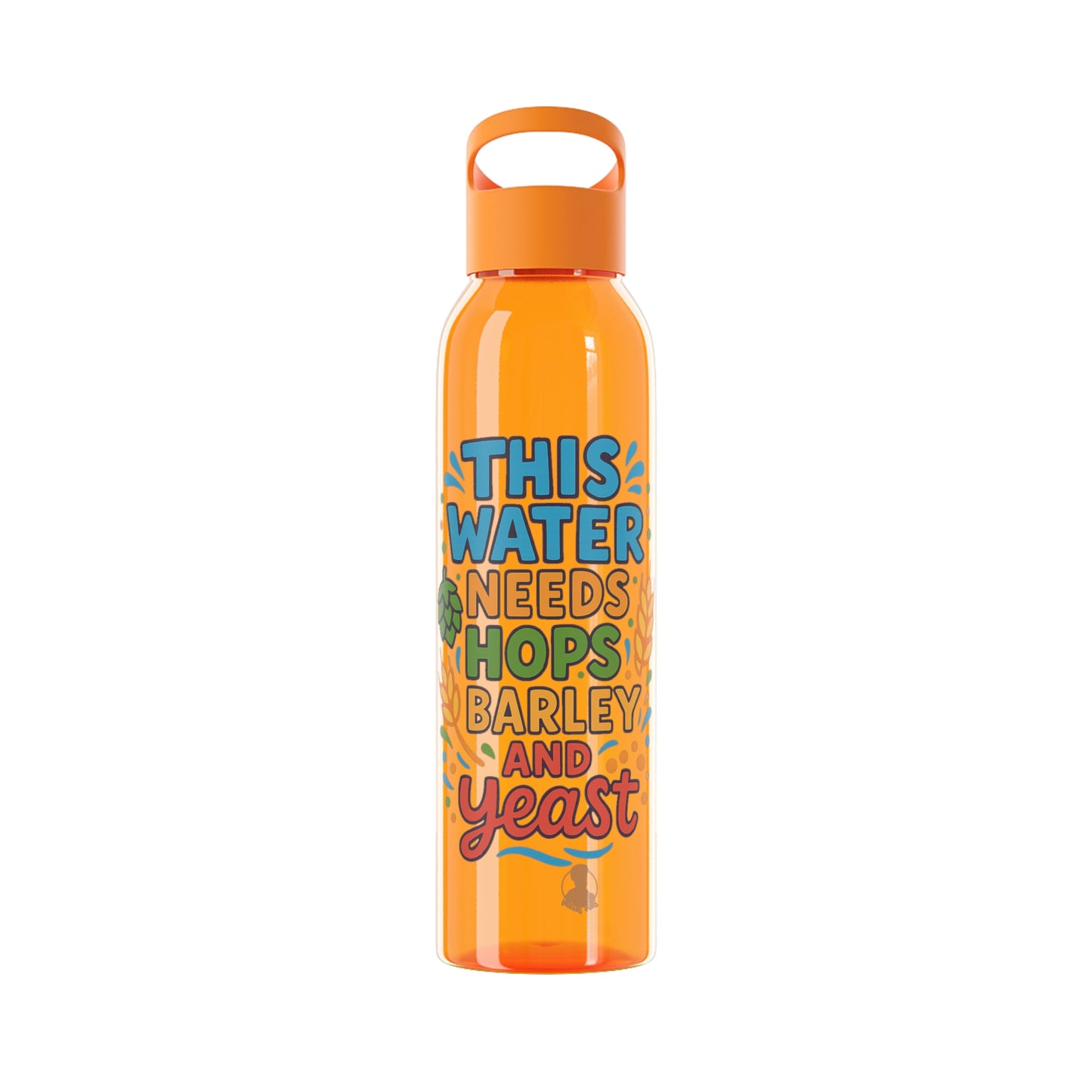 Waterfles voor bierliefhebbers (doorzichtig)