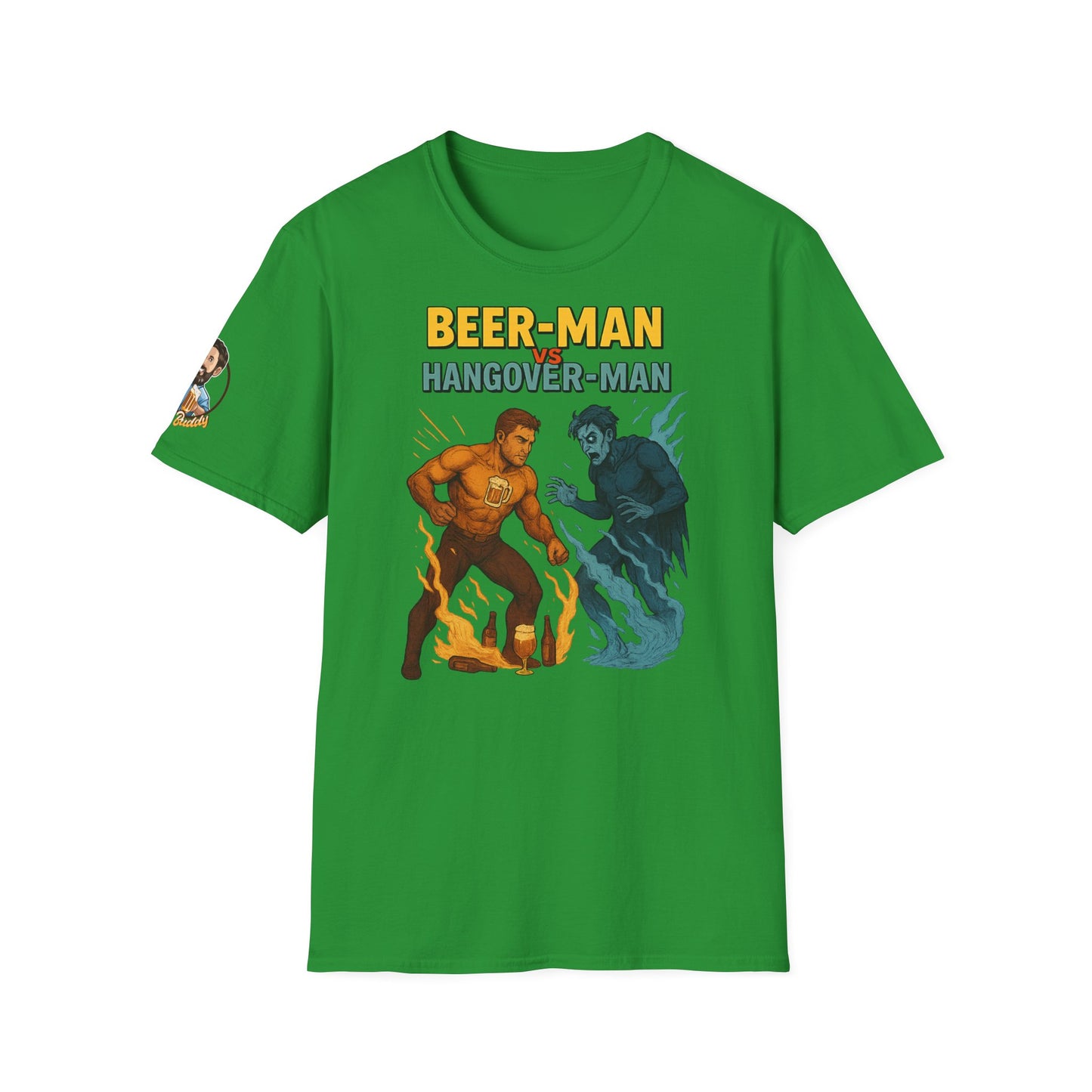 Unisex Softstyle T-Shirt - Beer-Man vs Hangover Man
