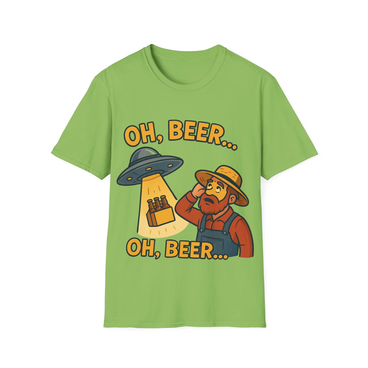 Unisex soft-style T-Shirt - "Oh, Beer... Oh beer..."