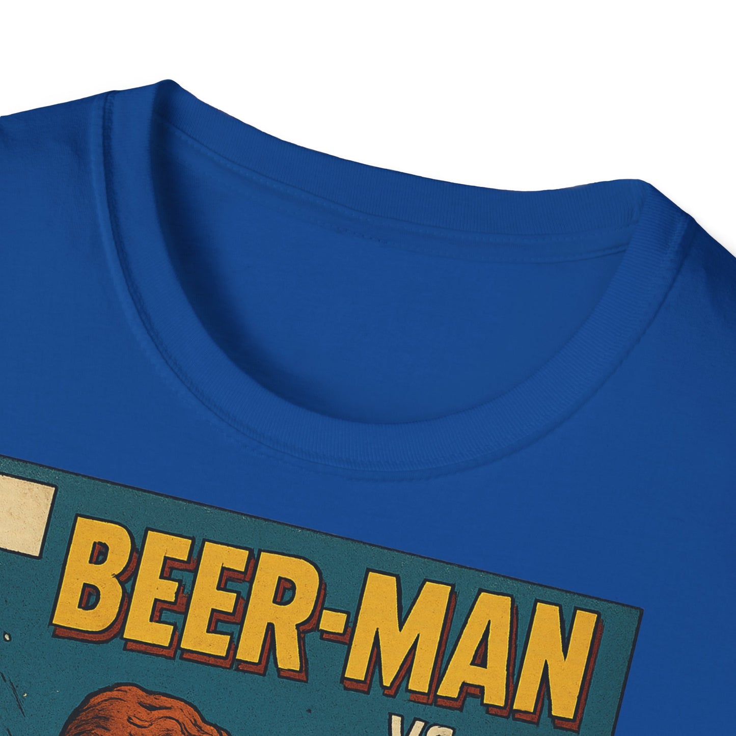 Unisex Softstyle T-Shirt - Beer-Man vs. Hangover Man Cover Style