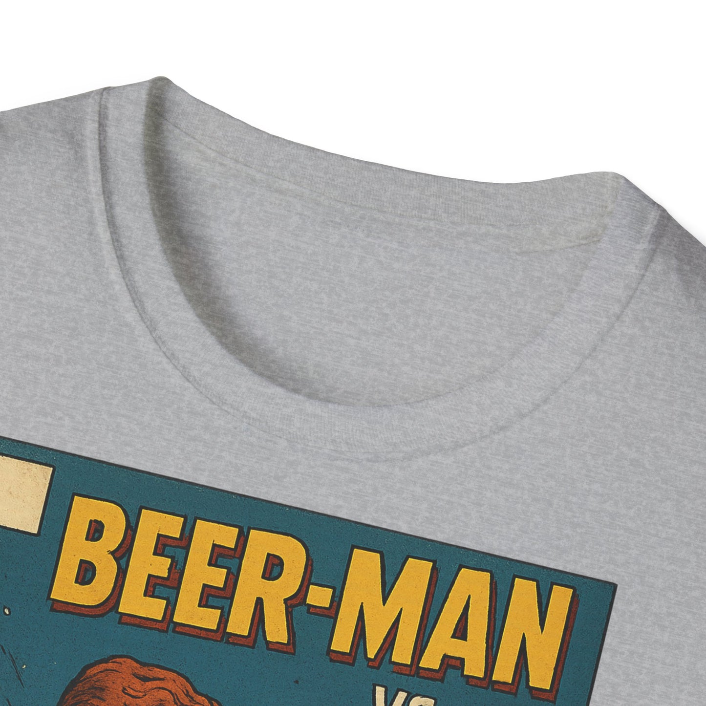 Unisex Softstyle T-Shirt - Beer-Man vs. Hangover Man Cover Style