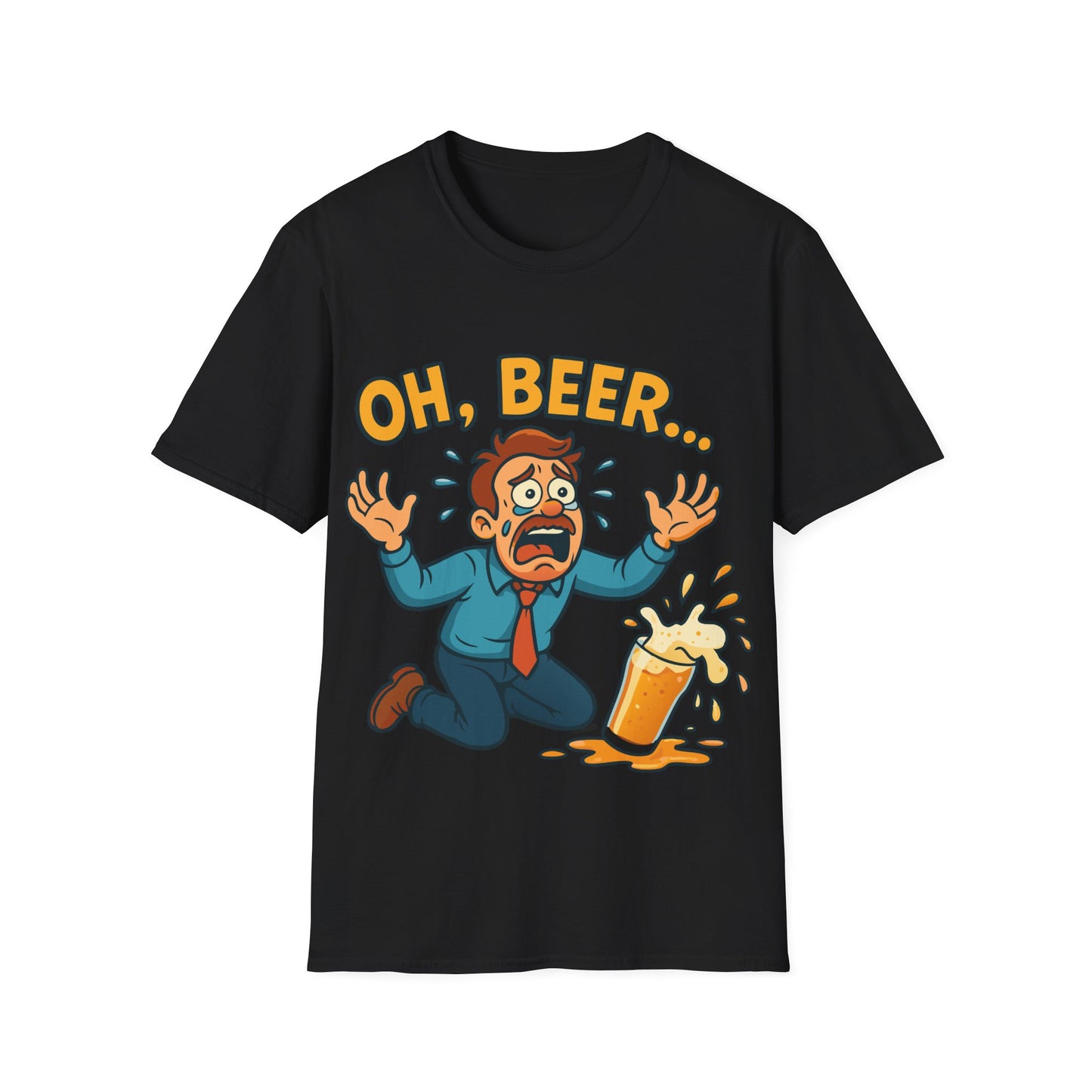 Unisex Softstyle T-Shirt - "Oh, beer..."