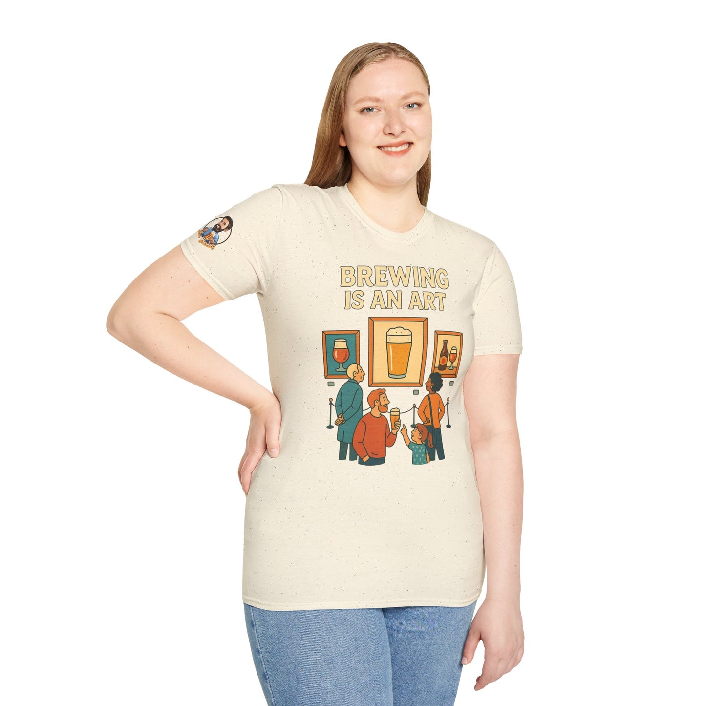 Unisex Softstyle T-Shirt - Brewing is an art