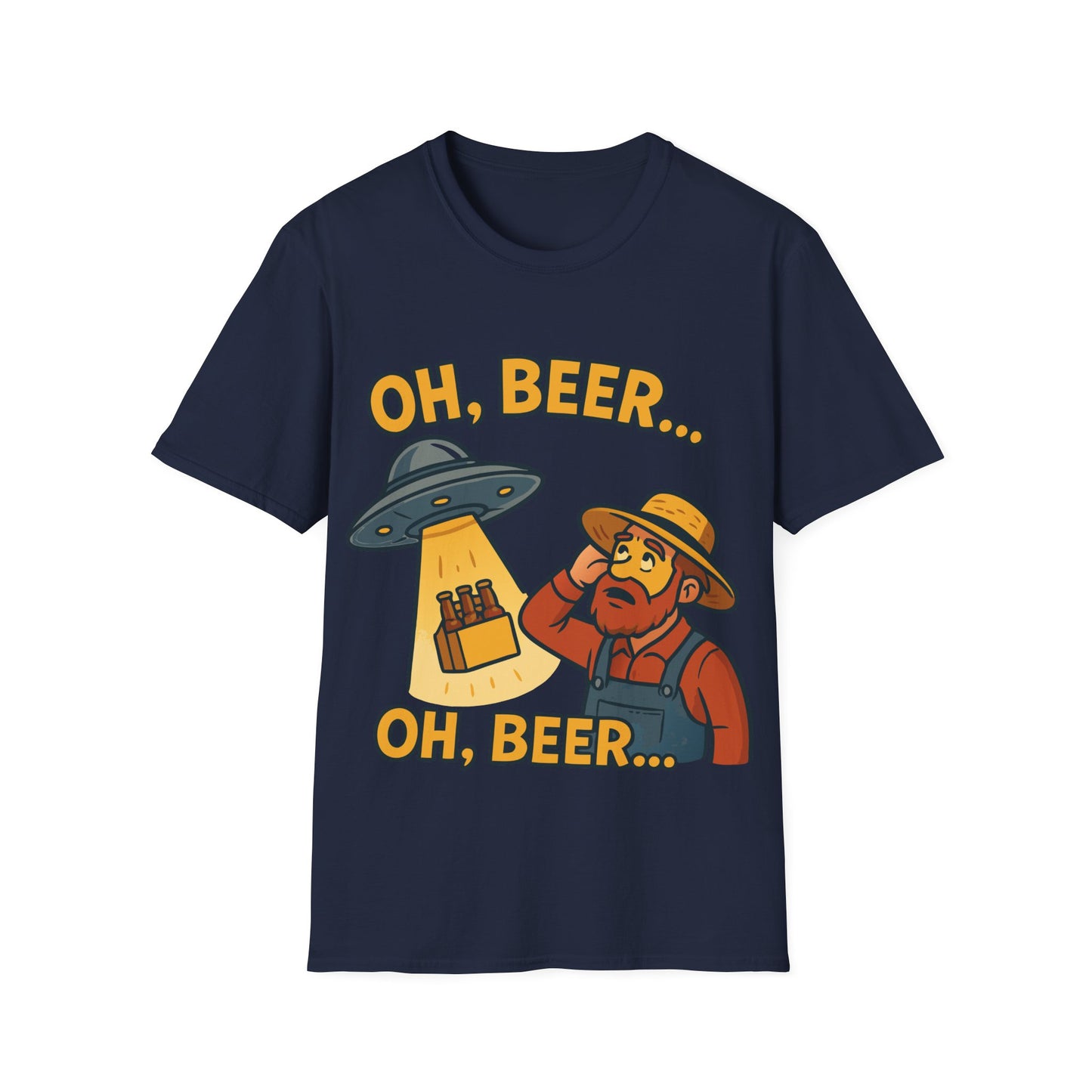 Unisex soft-style T-Shirt - "Oh, Beer... Oh beer..."