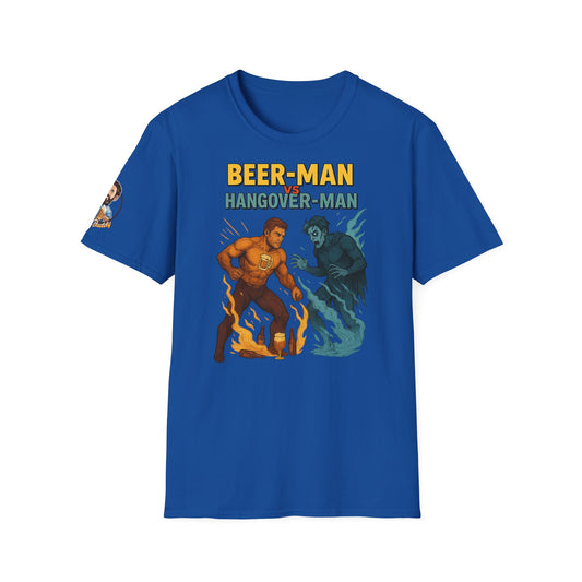 Unisex Softstyle T-Shirt - Beer-Man vs Hangover Man