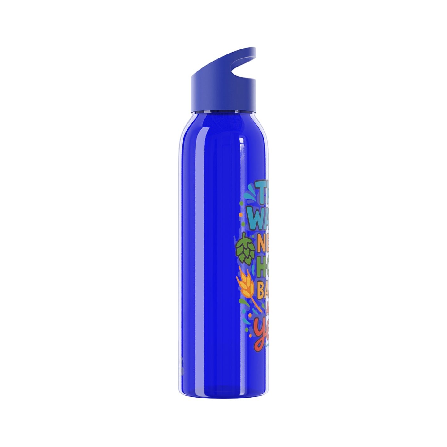 Waterfles voor bierliefhebbers (doorzichtig)