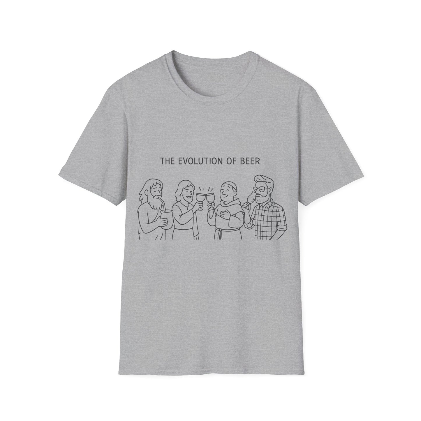 Unisex Softstyle T-Shirt - The evolution of beer
