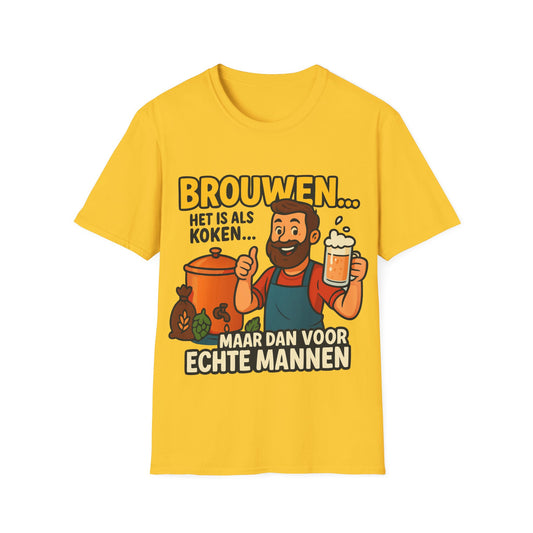 Unisex Softstyle T-Shirt - Brouwen is als koken...