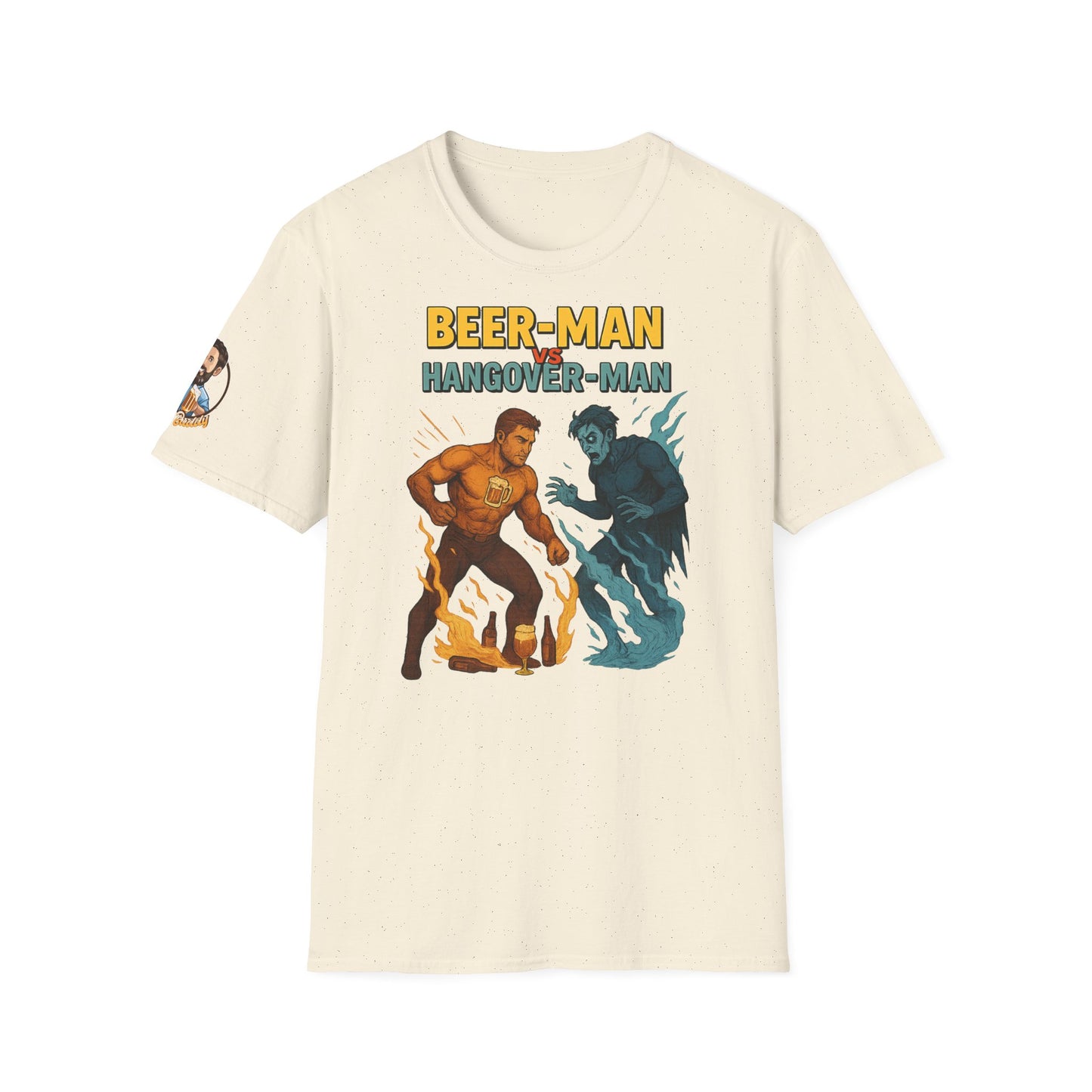 Unisex Softstyle T-Shirt - Beer-Man vs Hangover Man
