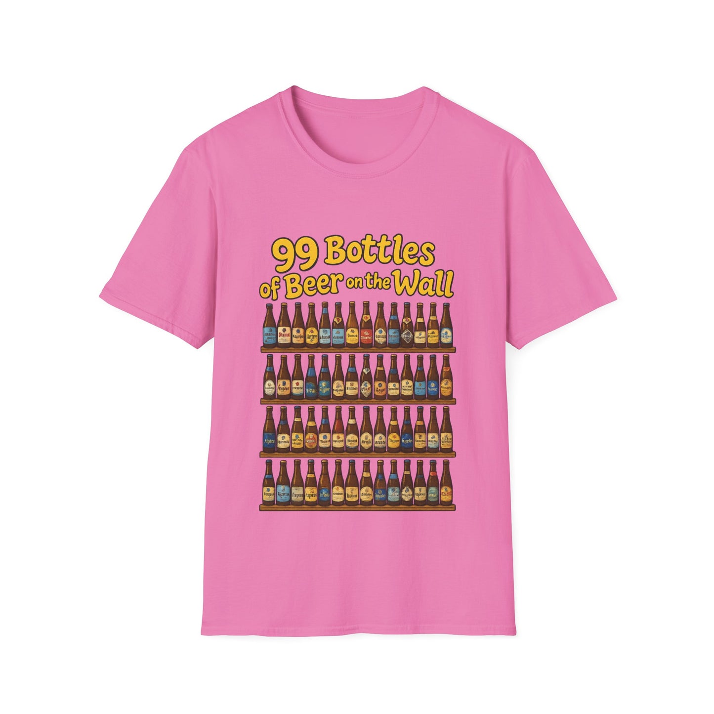Unisex Soft-style T-Shirt - "99 bottles of beer on the wall"