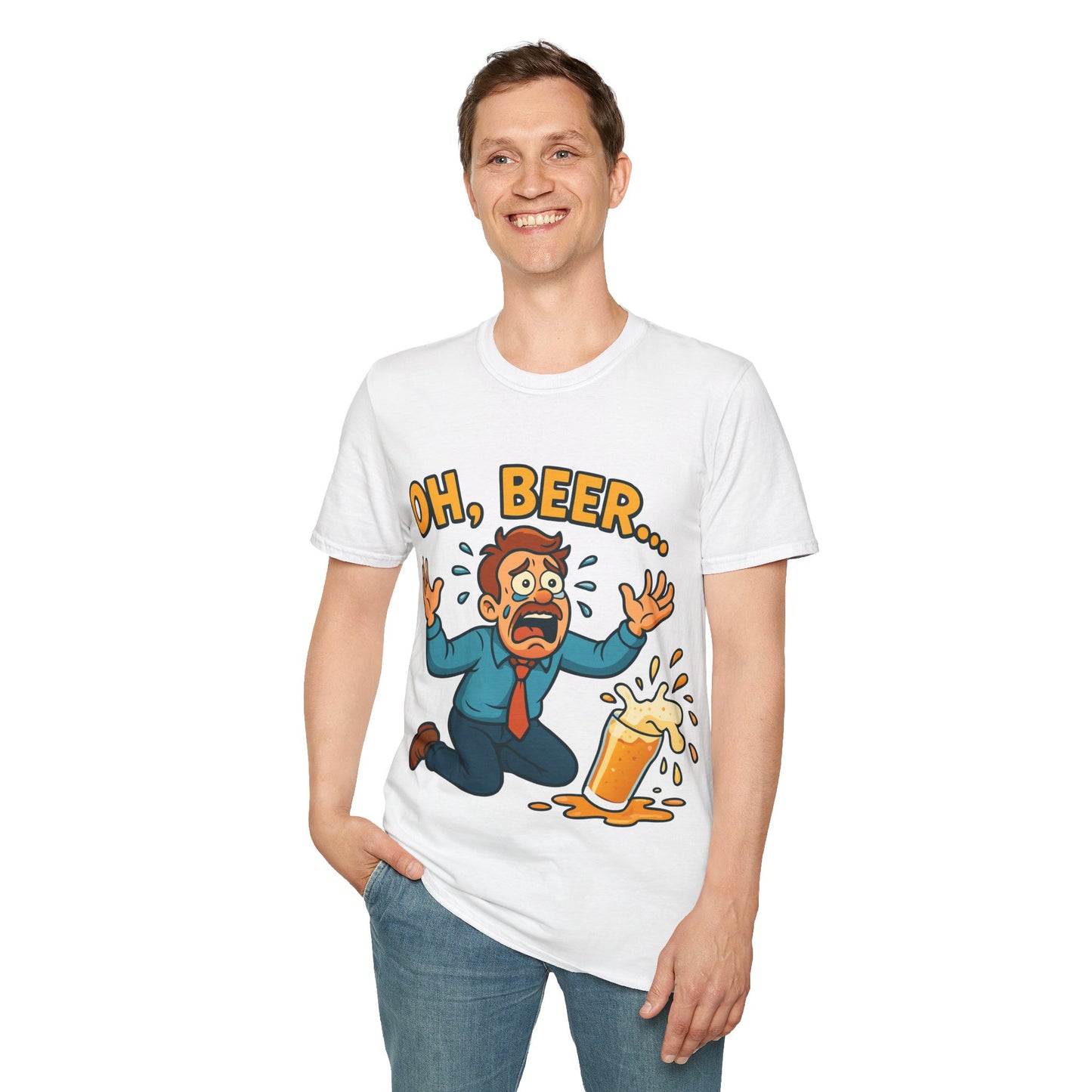 Unisex Softstyle T-Shirt - "Oh, beer..."