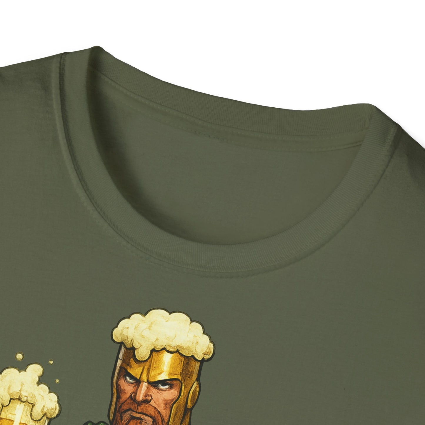 Unisex Softstyle T-Shirt - Beer-Man Superhero