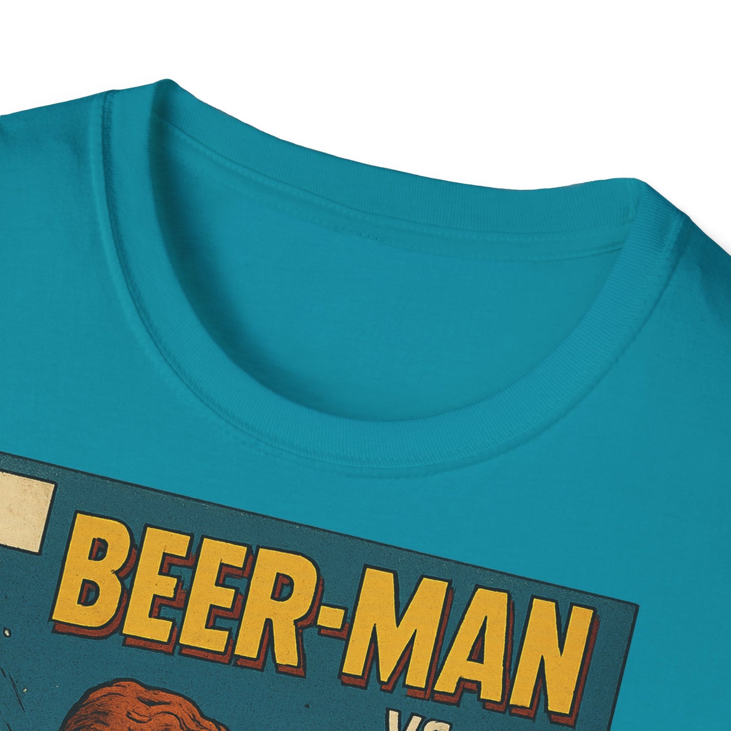 Unisex Softstyle T-Shirt - Beer-Man vs. Hangover Man Cover Style