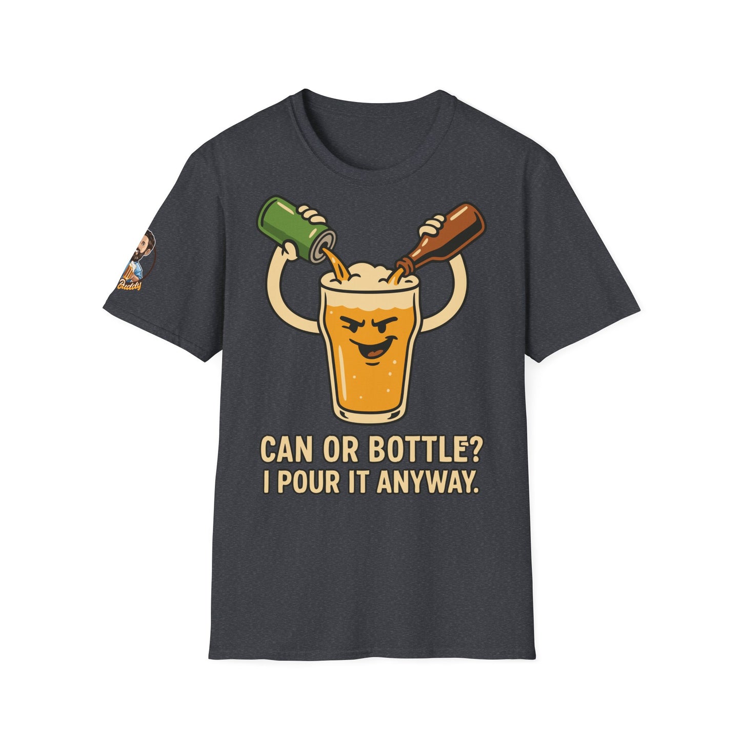 Unisex Soft-Style T-Shirt - Bottle or Can?