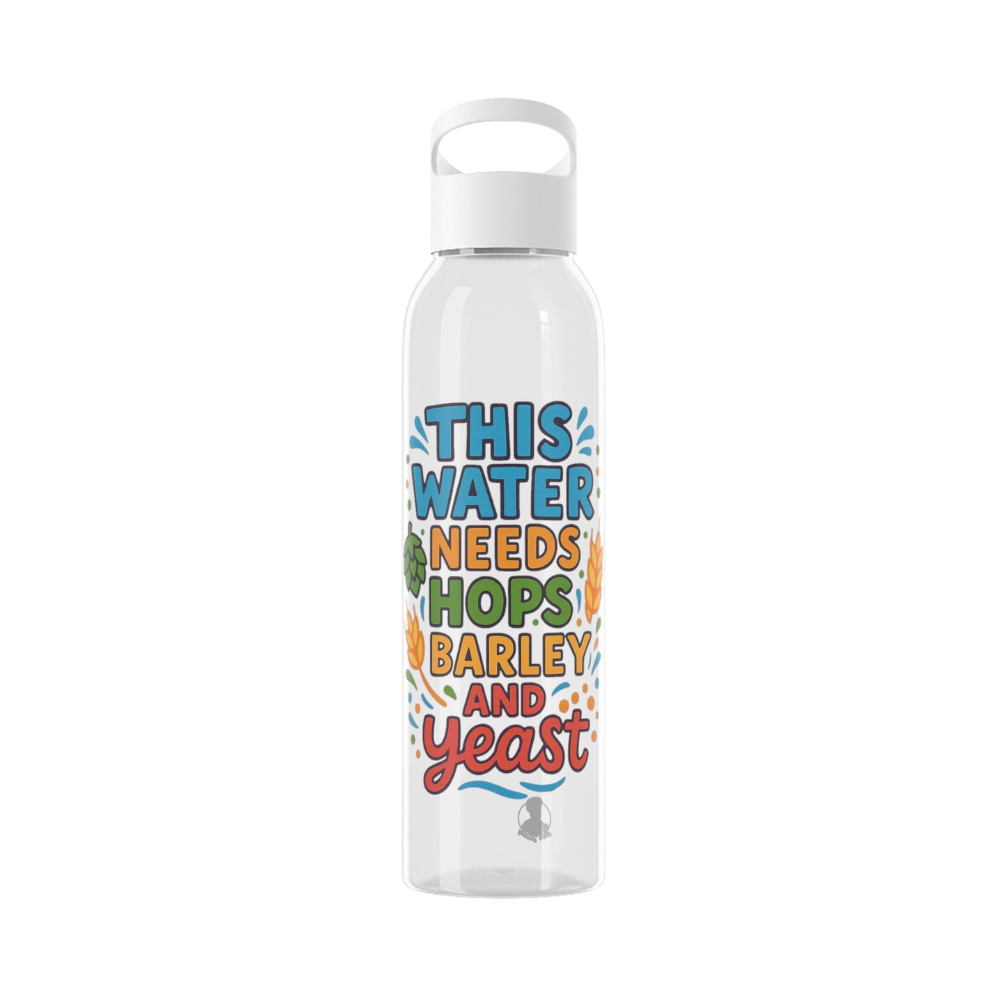 Waterfles voor bierliefhebbers (doorzichtig)