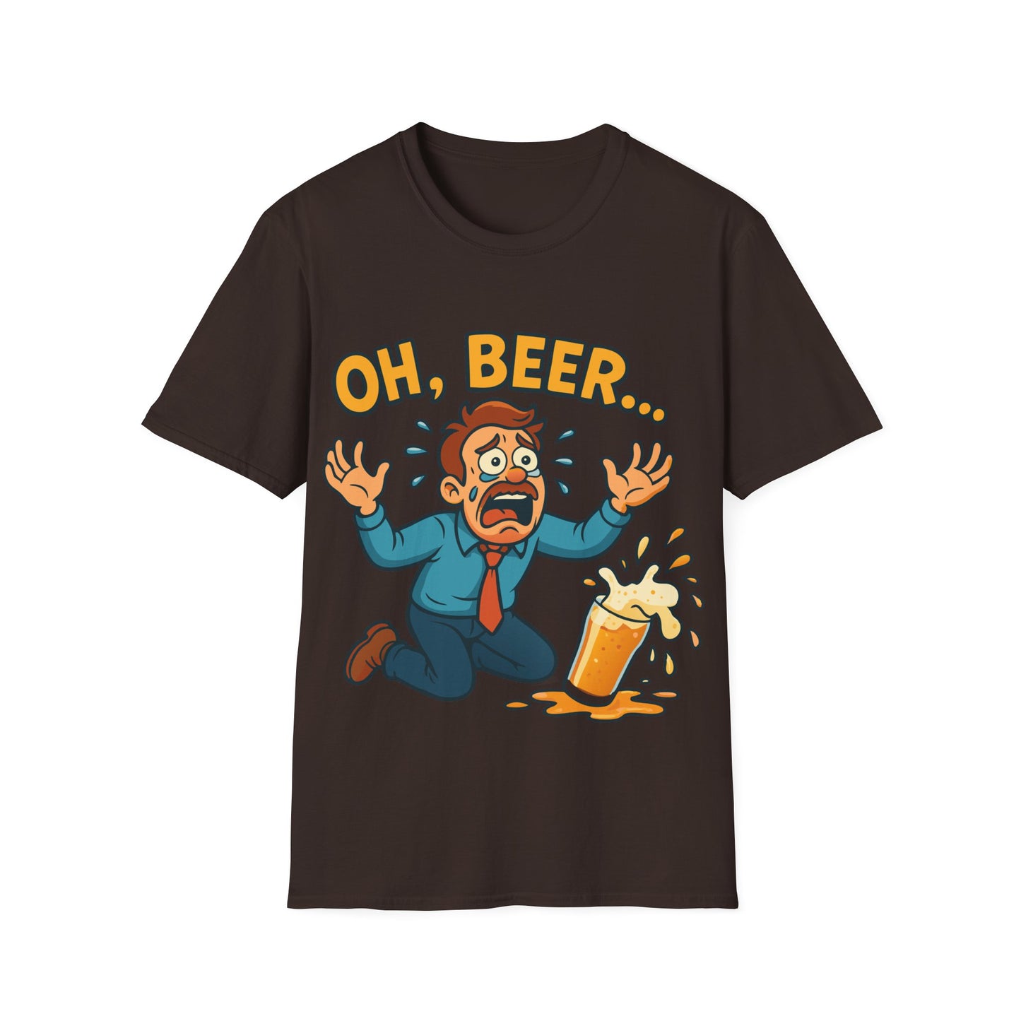 Unisex Softstyle T-Shirt - "Oh, beer..."