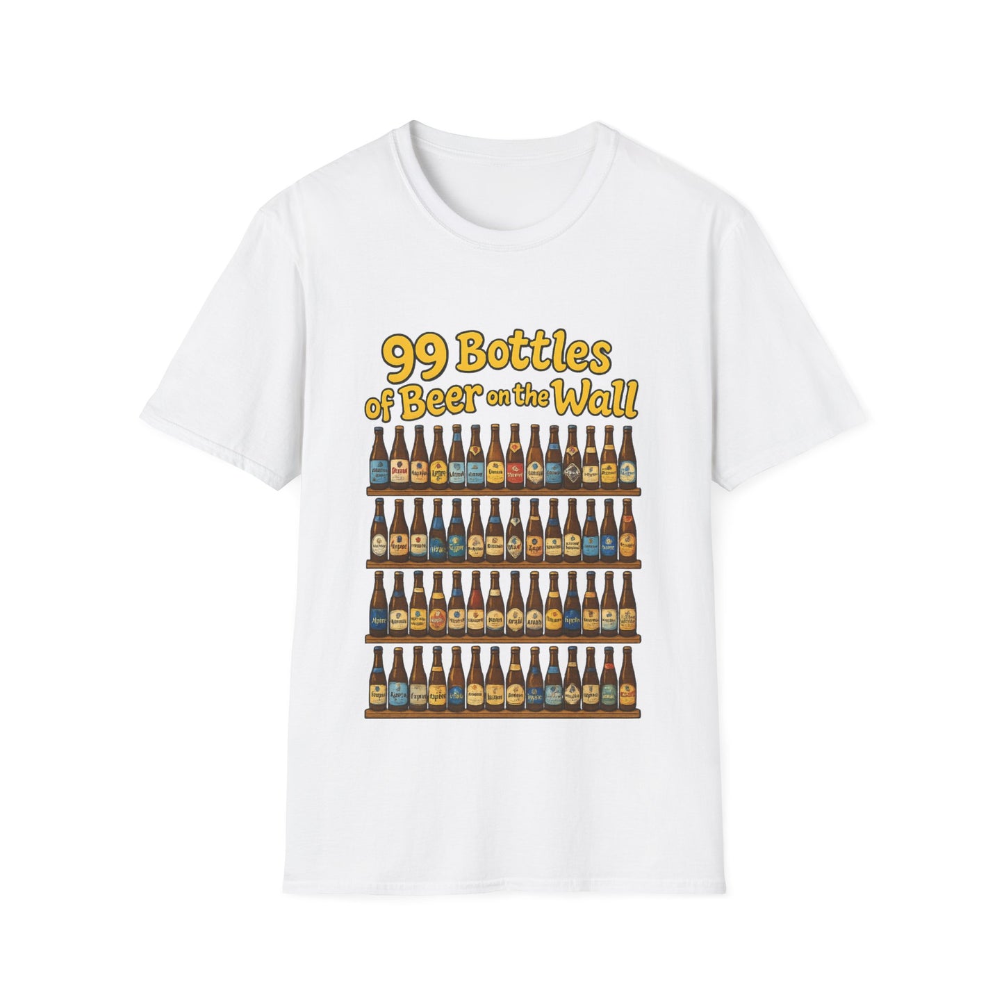 Unisex Soft-style T-Shirt - "99 bottles of beer on the wall"